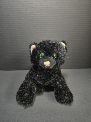 Ganz Webkinz Black Cat Kitten Halloween Plush Stuffed Animal Retired 8''