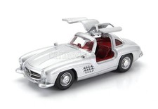 Norev 1/43 Mercedes-Benz 300Sl (W198) 1954 Silver Norev Gullwing Door Opening D_