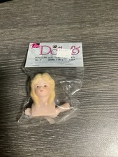 Mangelsen's Porcelain Doll Girl Blonde Hair Head  Hands 1 1/4" Set 162-76 NOS
