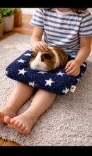 Tappetino trapuntato porcellino d'India/coniglio - tappetino imbottito in pile sherpa