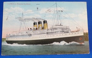 CPR  Princess Kathleen. Flag cancel  43-7 1927