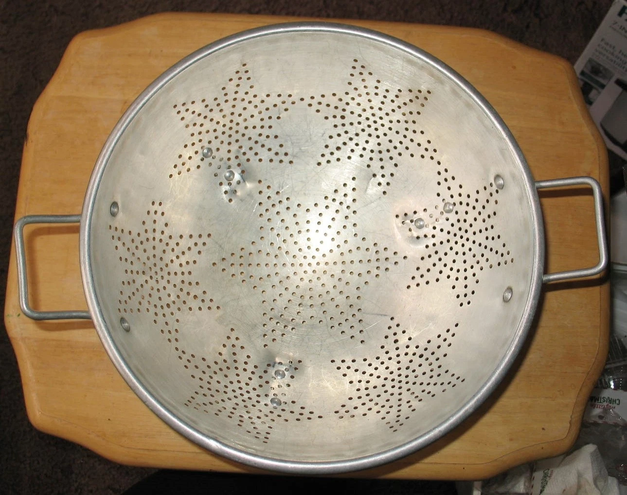 Vintage Aluminum Colander 11” 3 Footed 7 Star Metal Strainer With Handles
Opens in a new window or t