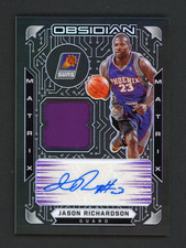 2020-21 Panini Obsidian Matrix #MM-JRC Jason Richardson Patch Auto -CT17 9/33