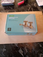 Gold Pillar Bath Taps