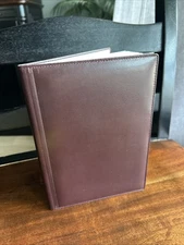Castelli Brown Leather Bound Address Book 8.25”x 6” New 57012