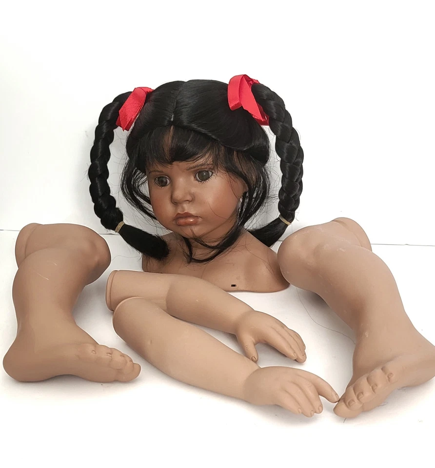 KIT MUÑECA PORCELANA - AFROAMERICANA "HANNA ROSE" DE OBRAS DE ARTE DE MUÑECAS Foto 3 de 4