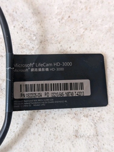 Microsoft LifeCam HD-3000 for Business - web camera - Afbeelding 3 van 3