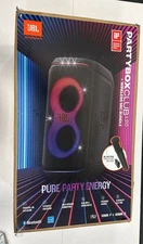 JBL PartyBox Club 120 Portable Bluetooth Splash Proof Speaker 120 Watts w/Mic