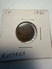 1885 Austria 1 Kreuzer coin