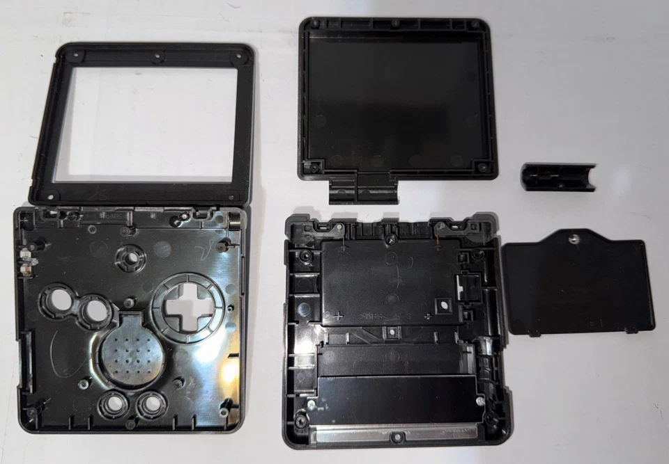 OEM Game Boy Advance SP Graphite Clean Full Complete Console Housing Set Read - Image 2 of 4