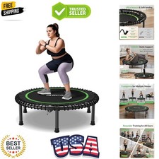 450lbs Foldable Mini Trampoline - Durable Quiet Rebounder for Indoor  Garden