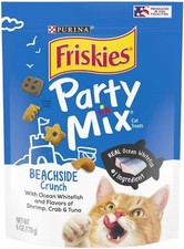 Cat, Friskies Party Mix Beachside Crunch Cat Treats 6 oz 