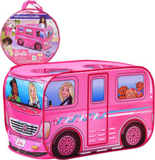 Barbie Camper Pop up Play Tente - Plie pour un rangement facile avec sac de transport inclus