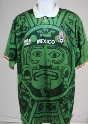 ABA SPORT メキシコ代表 シャツ アステカ模様　1996/1997モデル Mexico Seleccion Mexicana jersey 1997 100% authentic aba