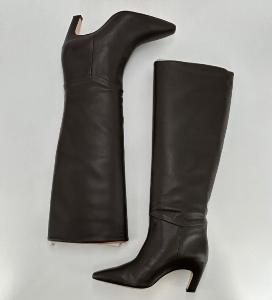 Bota Everlane The hasta la rodilla con tacón de plátano en cuero marrón talla 7,5 para mujer Foto 4 de 4