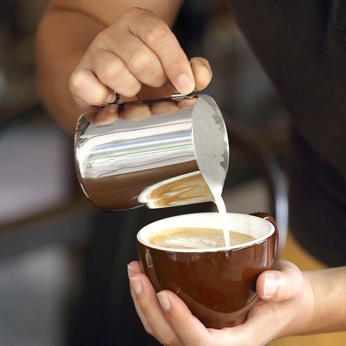 Stainless Steel Milk Frothing Pitcher Cappuccino Pitcher Pouring Jug Esp - Picture 8 of 11