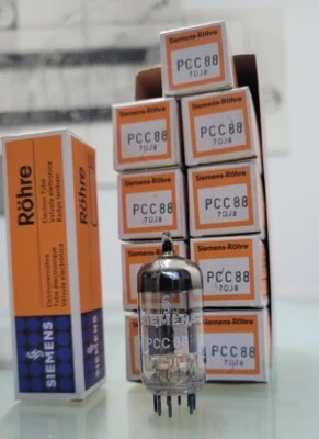 Siemens PCC88 7DJ8 Nuevo (7V ECC88) Plata Escudo Tubos Tubo