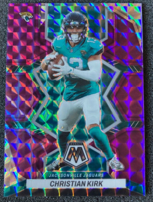 2022 Panini Mosaic #209 Christian Kirk PURPLE Holo Mosaic /49. Jaguars