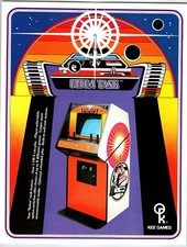 Ultra Tank Arcade Flyer Original 1977 Retro Game Art Vintage Two Sides 8.5 x 11" image
