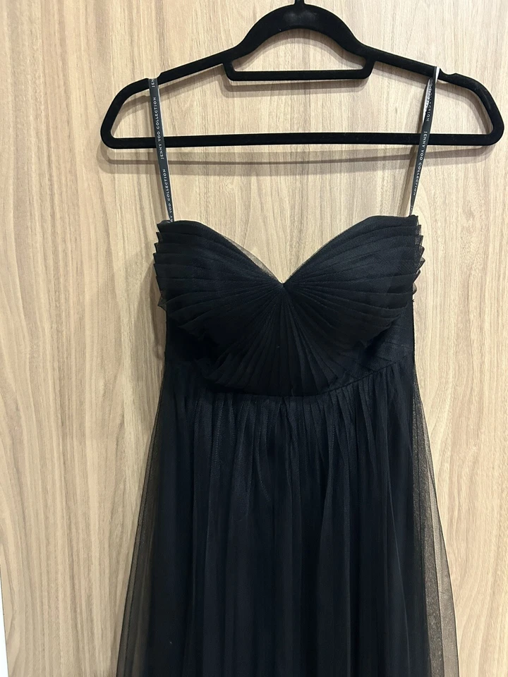 Jenny Yoo Women’s Annabelle Convertible Black Bridesmaid Dress in Size 0 - Image 2 of 4