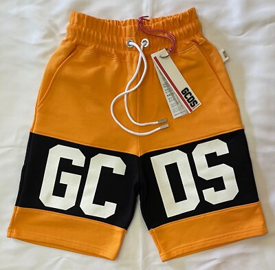 GCDS Original Rare Shorts _ Orange and White _Size XS _NEW with Tags and QR Code
