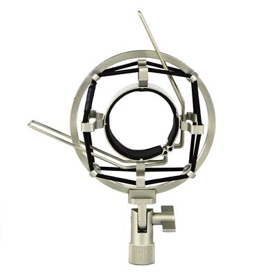Silver Shock Mount for Shure KSM27, KSM32, KSM44 Microphones Shockmount Elastic