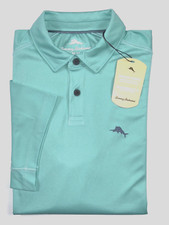 NEW TOMMY BAHAMA Size M Men's Polo Shirt Green PERFORMANCE UPF 30 99