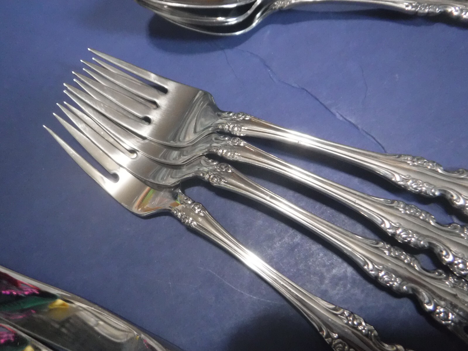 Oneida Community Brahms stainless flatware 20 pc set 2nds Glossy silverware USA eBay