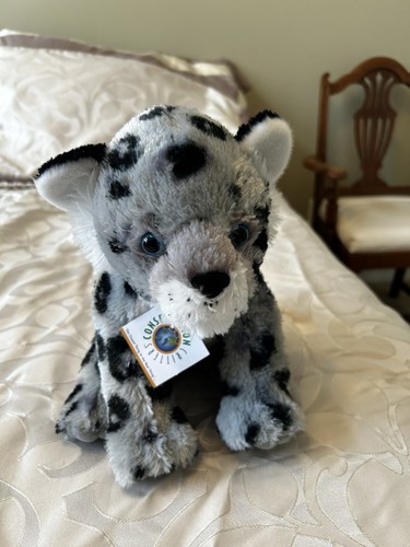Nature Planet Plush Snow Leopard Grey Stuffed Animal Toy New With Tags