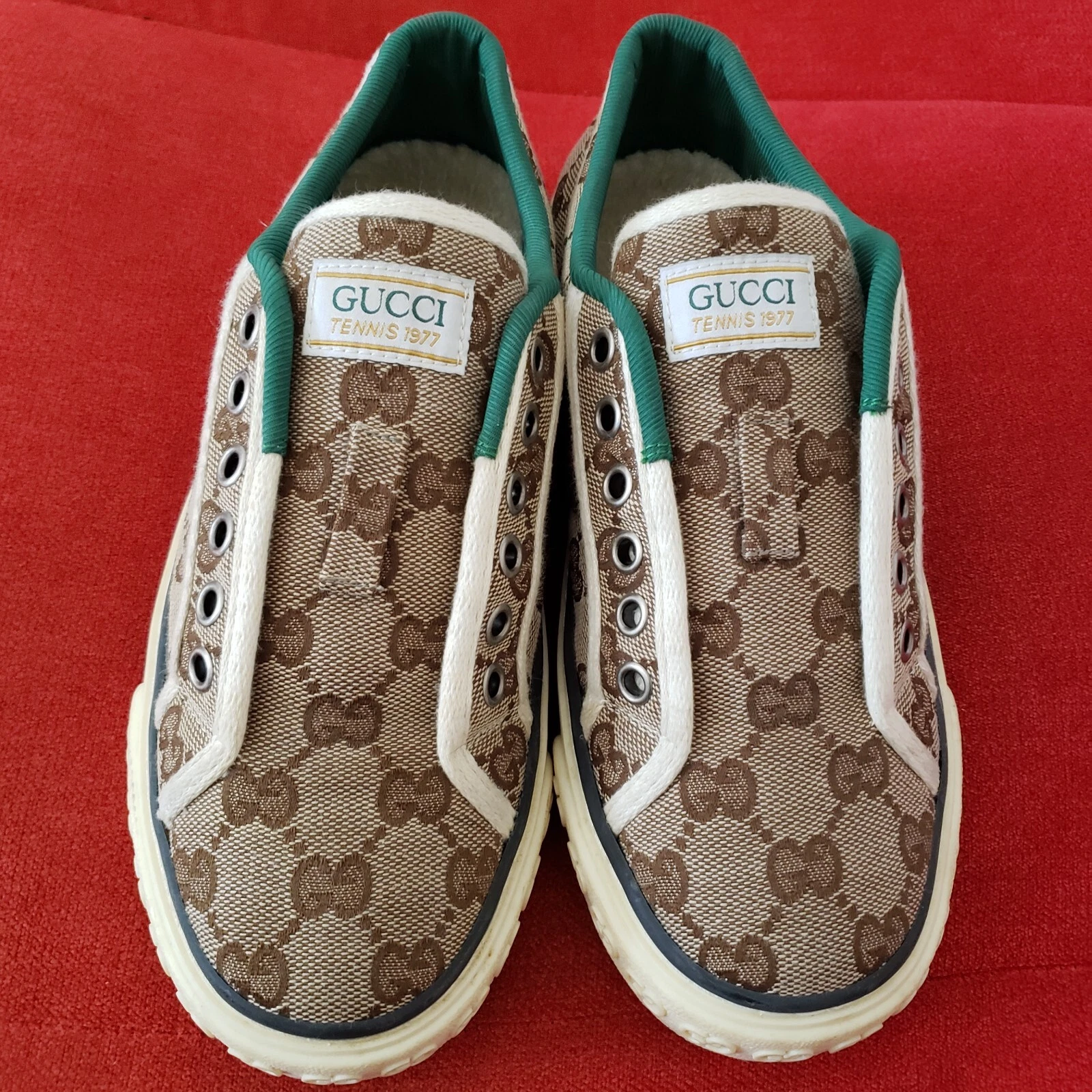 Gucci Tennis 1977 Baskets Chaussures Femme Taille 7