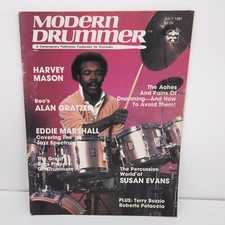 Modern Drummer Magazine July 1981 Harvey Mason Alan Gratzel Eddie Marshall Evans