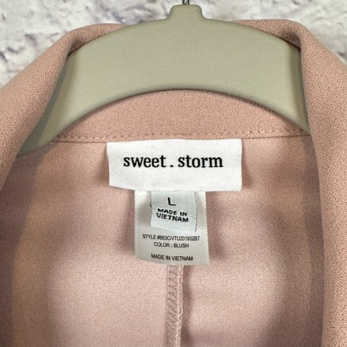 Sweet Storm zweireihiges Blazerkleid Junior L Rouge Spitze ärmellos Neu mit Etikett - Bild 4 von 12