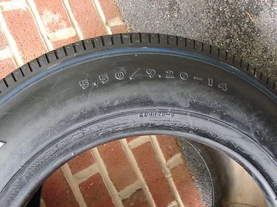VINTAGE GOODYEAR BLUE STREAK SPORTS CAR SPECIAL 5.50/9.20-14 TIRE