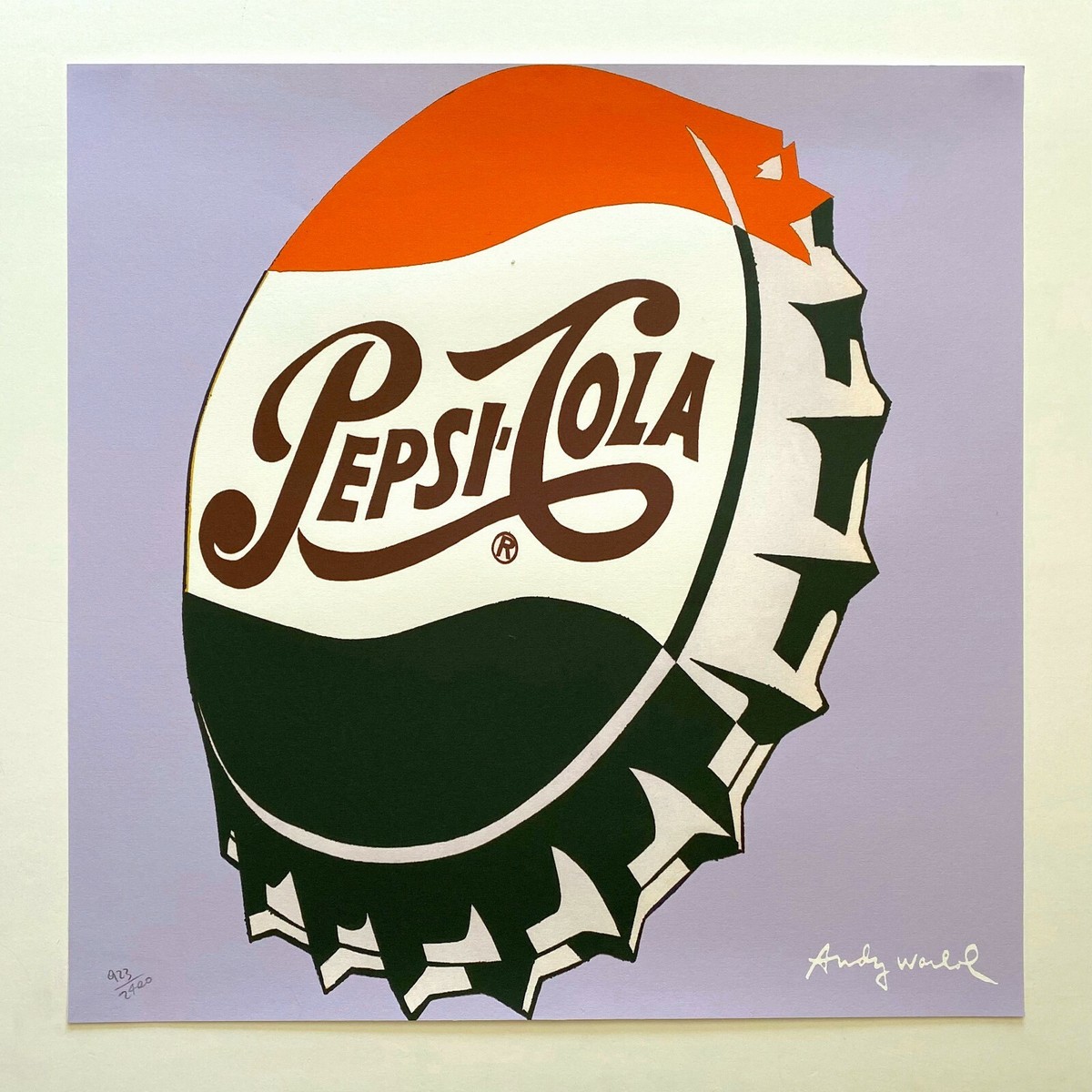 ANDY WARHOL RARE 1986 LMTD EDT LARGE FINE ART LITHOGRAPH PRINT