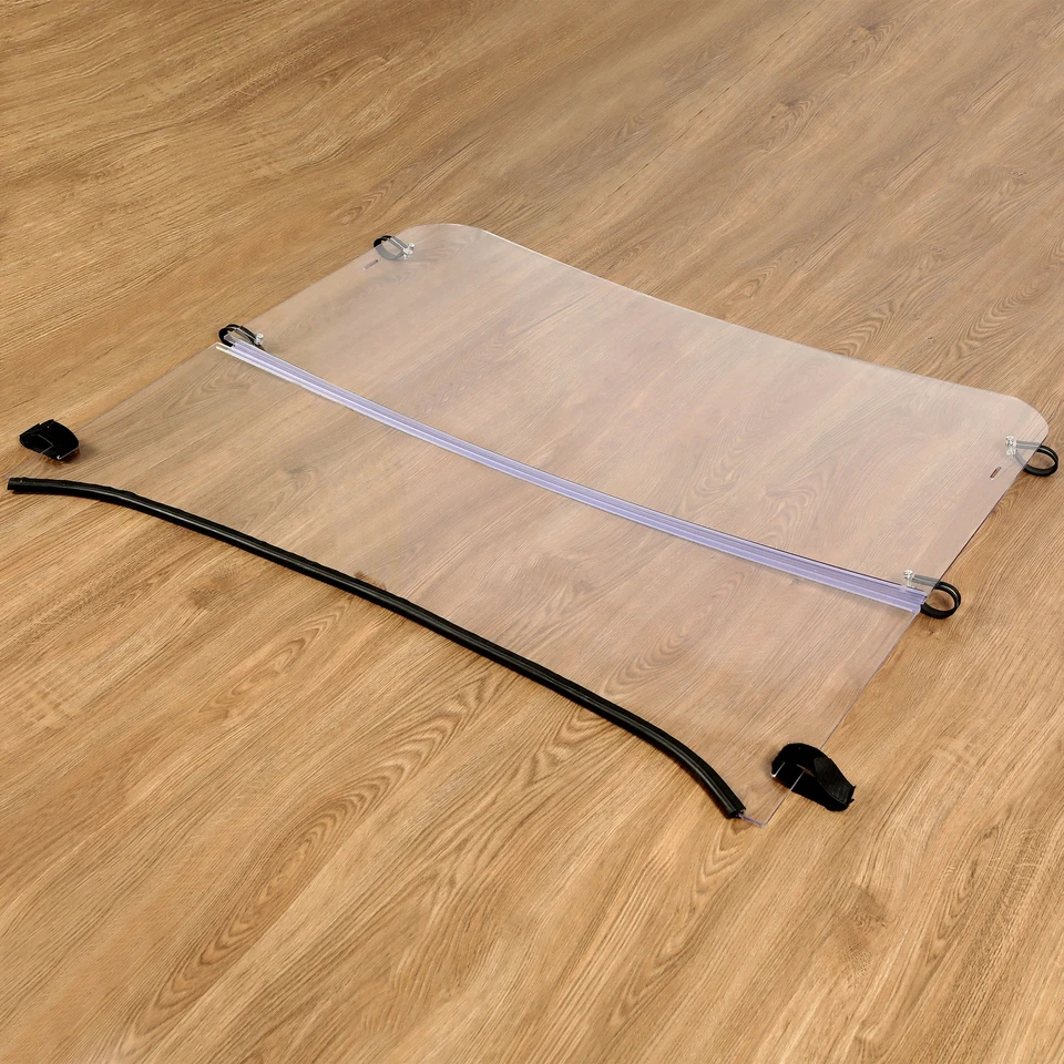 Parabrisas delantero plegable transparente abatible para Kawasaki Mule 600 610 SE 2006-2016,XC Foto 2 de 4