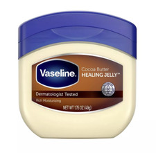 Vaseline  Cocoa Butter Pure Jelly Travel Size 1.7oz 50 ml , Pack of 2