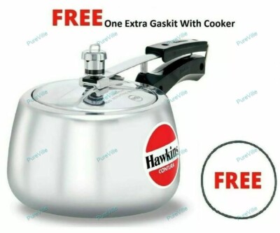 Hawkins Contura Pressure Cooker Litres Aluminum Silver Color