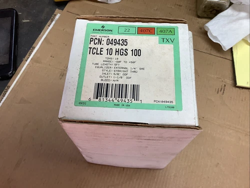 Emerson TCLE 10 HGS 100 Thermo Expansion Valve
