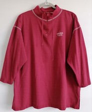 Forenza Women's Red 1/4 Zip With Drawstring 3/4 Sleeve Sweatshirt Size Medium