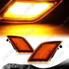 For 08-11 Mercedes W204 C300 C350 C63 AMG Amber Lens Amber LED Side Marker Light