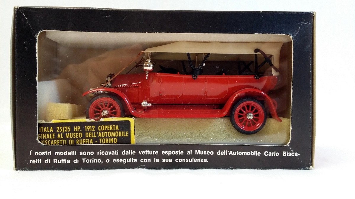 Miniature Voiture Ancienne Dugu 1/43 - Itala 1912 25/35 HP Rouge