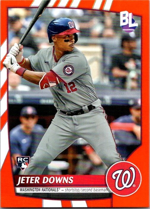 2023 Topps Big League Electric Orange Jeter Downs RC Washington Nationals #2