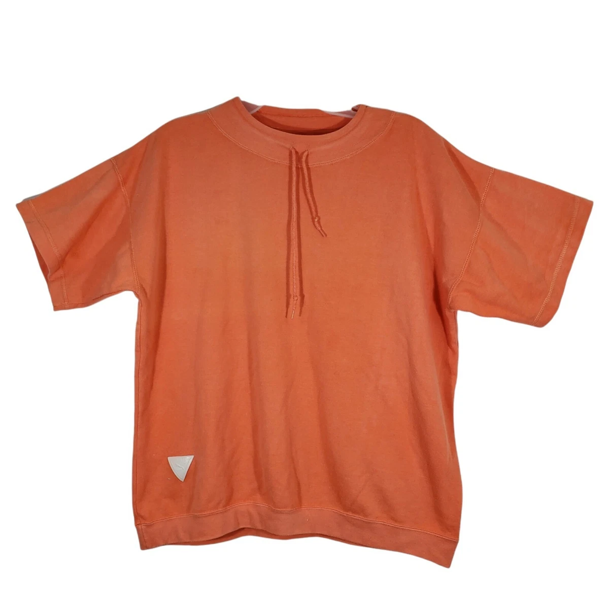 Puma Women Round Neck Short Sleeve Pull On Draw String Fleece