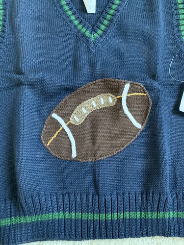 NWT Boy’s Cotton BLU Football Vest - size 4 - Picture 3 of 7