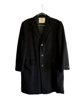 Hart SCHAFFRNER& MARX 100% Pure  Cashmere Silver Trumpter Coat Size M