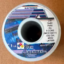 NEW 1 LB spool Amerway Solder 0.032" 60/40 jewelry hobby Electronic