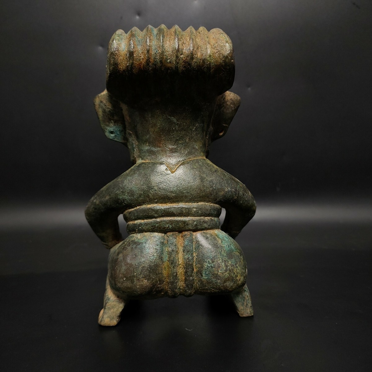 Chinese Rare Handcrafted in old bronze Sanxingdui people