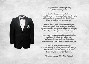 My wedding to poem wife day on our Wedding poems