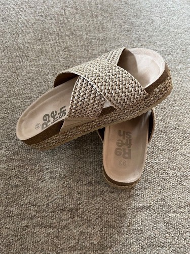 Refresh Mujer Vegana Sandalias Plantilla Natural Reino Unido Talla 7 (EU40) Nuevas Sin Caja - Imagen 8 de 10