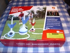 MD Sports Light Up Backyard Lawn Darts Game - Targets and Darts Light Up ages 8+